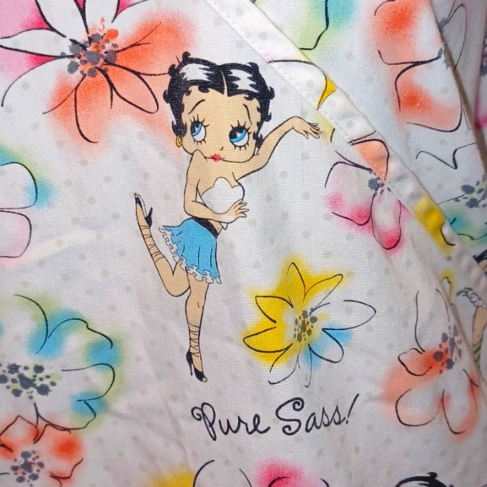 Betty Boop XL Scrubs top 5804